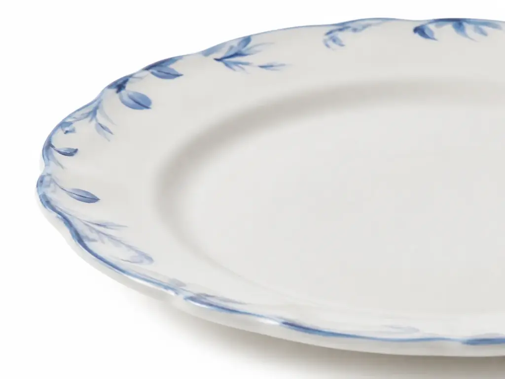 Porcelain Dessert Plate Set rim detail