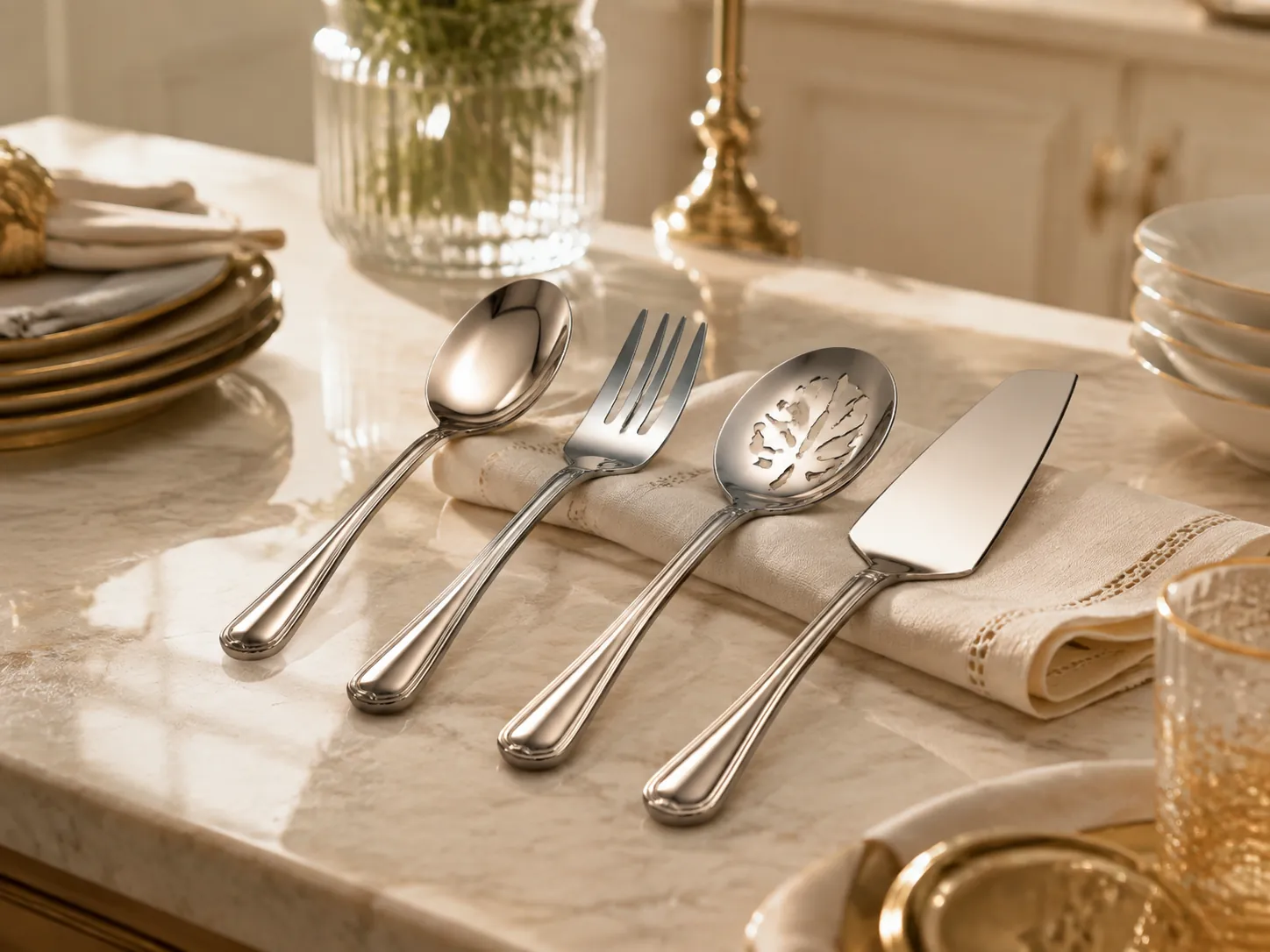 Serving utensil set