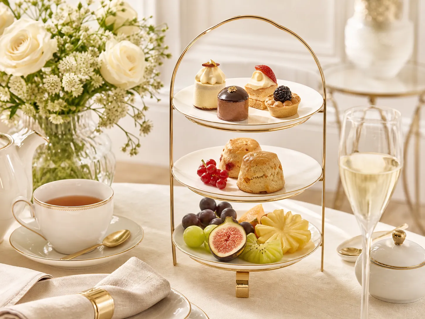 LOUISSANKA tableware arranged for an elegant table