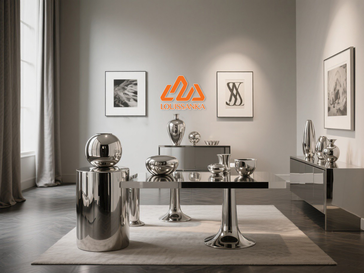 LOUISSANKA interior scene with brand logo