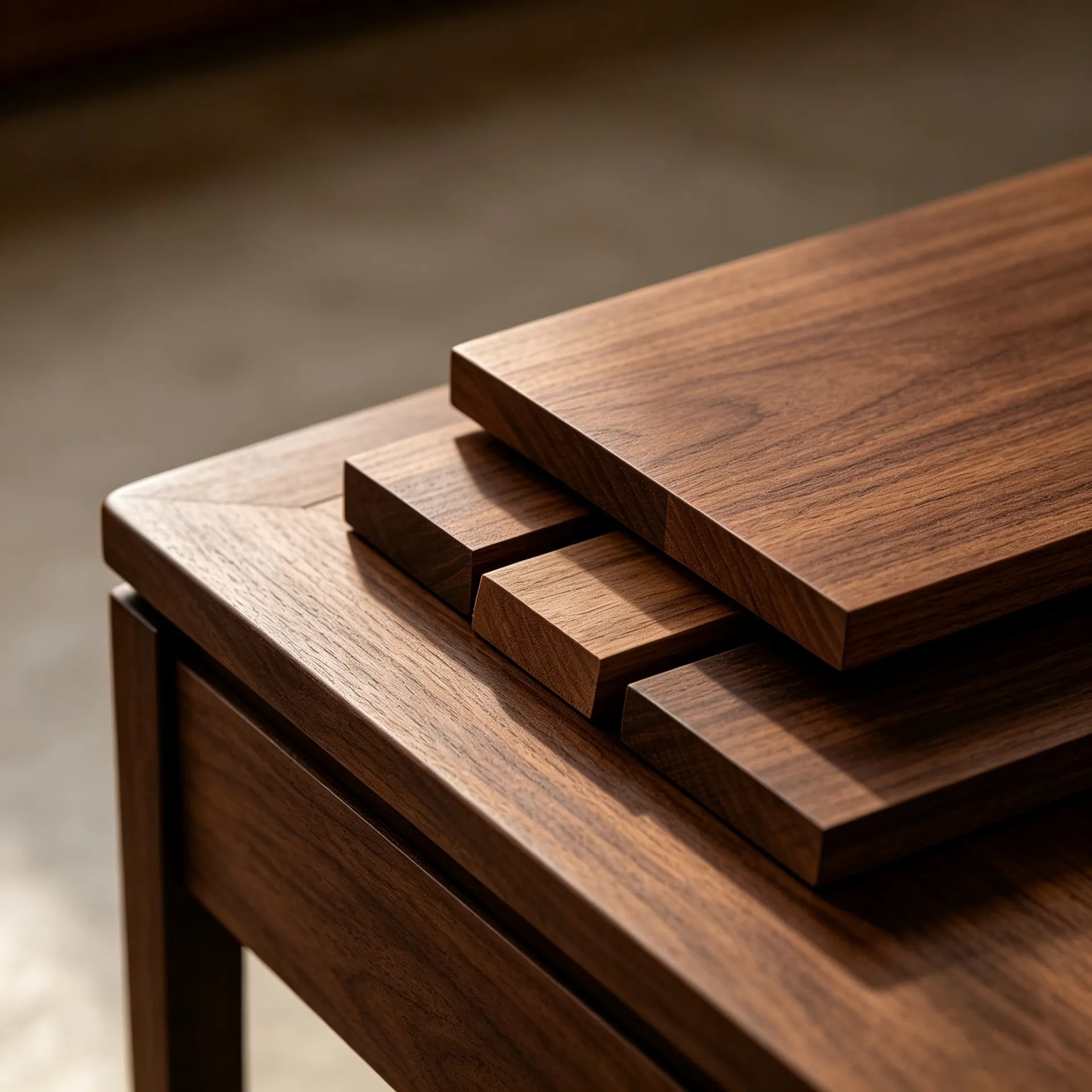 North American black walnut wood grain