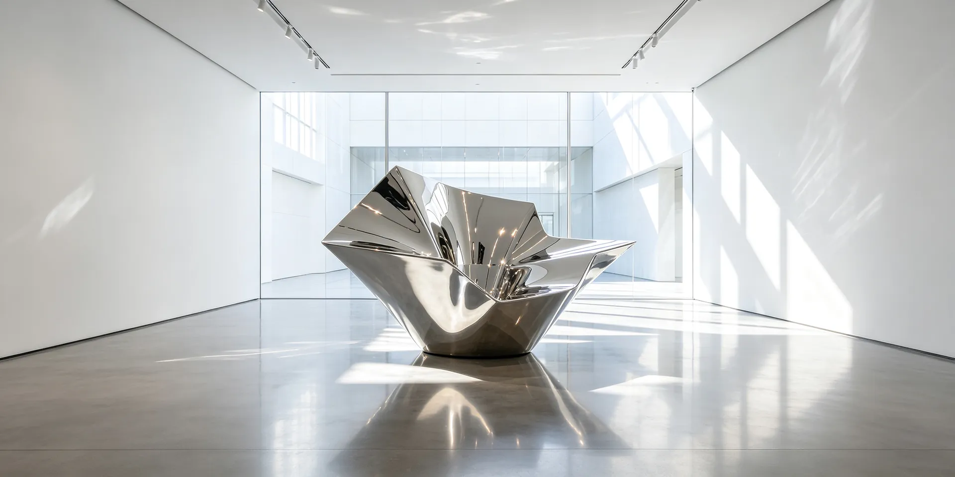 Luxury interior space showcasing the artistic potential of stainless steel